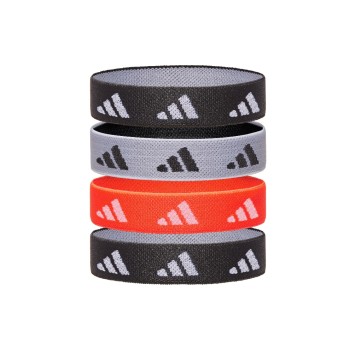 Hair Ties, Black, White, Solar Red