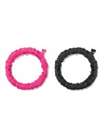 adidas Hair Scrunchies Noir et Lucid Pink