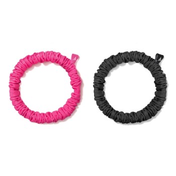 adidas Hair Scrunchies Noir et Lucid Pink
