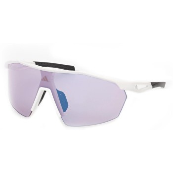 Adidas Sportbrille ANEMOS LIGHT, SP0115, Erwachsen, Frame white
