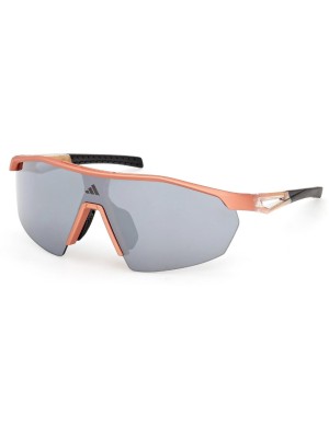 Adidas Sportbrille SP0116, Frame matte pink, Erwachsen, Lens smoke mirror