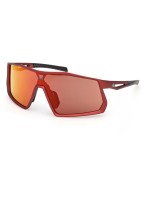 Adidas Sportbrille, KENTRO, SP0123, Erwachsen, Frame matte red