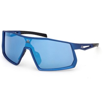 Adidas Sportbrille, KENTRO, SP0123, Erwachsen, Frame matte blue
