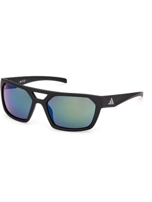 adidas ES0004 Lunettes de soleil Sport Matte Black, Green