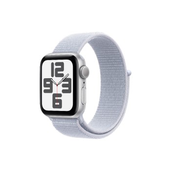 Apple Watch SE 2024 40 mm GPS Silver Blue Cloud Sport Loop Apple Watch SE 2024 40 mm GPS Silver Blue Cloud Sport Loop