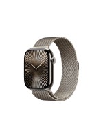 Apple Watch S10 CEL 46 Natural Titan Loop S, with Natural Milanese Loop - S/M