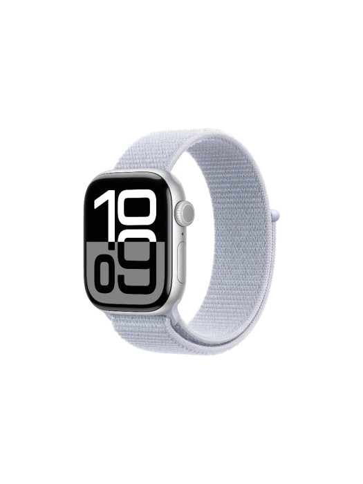 Apple Watch Series 10 42 mm Alu argent Loop bleu