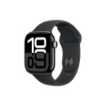 Apple Watch S10 GPS 42 Jet Black Alu M, mit Black Sport Band - M/L