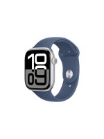 Apple Watch Series 10 46 mm Alu argent Sport Denim S/M