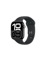 Apple Watch S10 GPS 46 Jet Black Alu M, with Black Sport Band - M/L