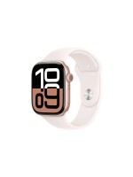 Apple Watch S10 GPS 46 Rose Gold Alu S, with Light Blush Sport Band - S/M