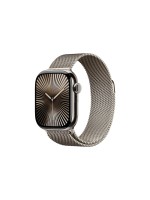 Apple Watch S10 CEL 42 Natural Titaniu Loop, with Natural Milanese Loop