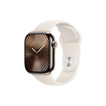 Apple Watch Series 10 42 mm LTE Titanium Rosegold Sport Blanc M/L