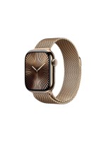 Apple Watch S10 CEL 42 Gold Titaniu Loop, with Gold Milanese Loop