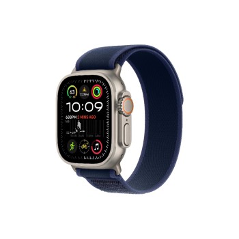 Apple Watch Ultra 2 Natural Titanium Trail Loop bleu M/L