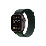 Apple Watch Ultra 2 Black Titanium Alpine Loop Vert foncé Small