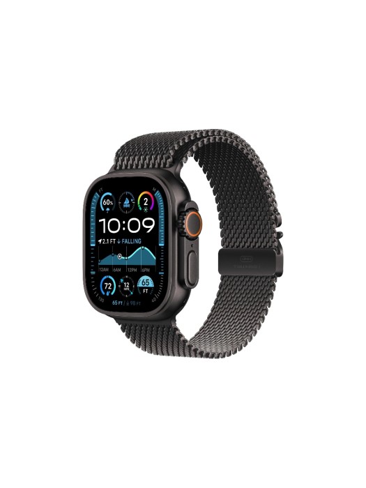 Apple Watch Ultra 2 Black Titanium Milanese Loop Noir S