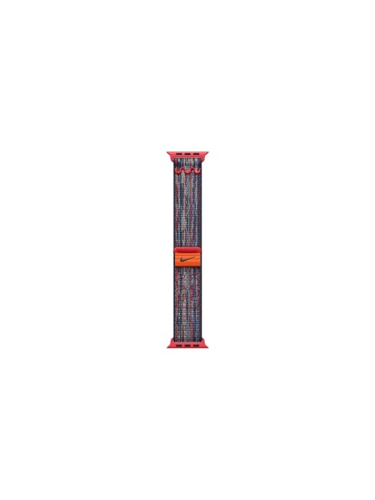Apple Nike Sport Loop 46 mm bleu/rouge