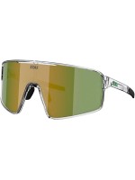 BLIZ P001S, Transparent White, Sportbrille, Lens Brown w Green Multi