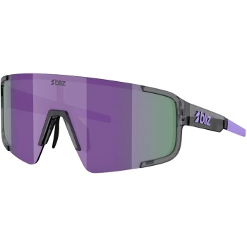 BLIZ P003 Small, Crystal Black, Sportbrille, Lens Grey w Putple Multi