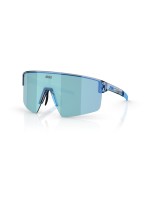BLIZ P004, Transparent Blue, Sportbrille, Lens Smoke w Ice Blue Multi