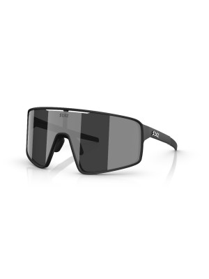 BLIZ P001, MATTE BLACK, Sportbrille, Lens Smoke w silver mirror