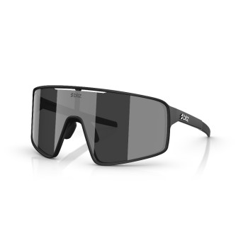 BLIZ P001, MATTE BLACK, Sportbrille, Lens Smoke w silver mirror