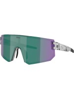 BLIZ P005, CRYSTAL BLACK, Sportbrille, Lens Green w Green multi