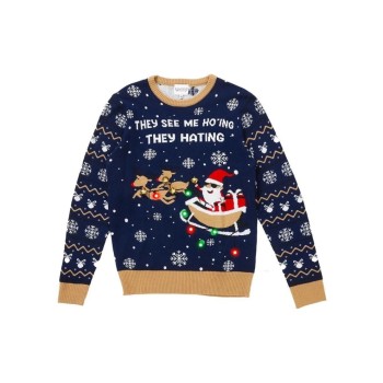 Christmas Sweats They see me ho'ing LED, M