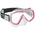 CRESSI ESTRELLA JR TXLE STRAP MASK, CLEAR/PINK