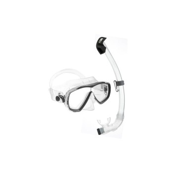 CRESSI Estrella + Seal Dry Snorkel Combo Clear/Black CRESSI Estrella + Seal Dry Snorkel Combo Clear/Black