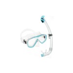 CRESSI Estrella + Seal Dry Snorkel Combo Clear/Aquamarine