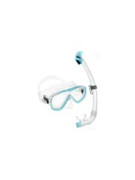 CRESSI Estrella + Seal Dry Snorkel Combo Clear/Aquamarine