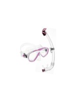 CRESSI Estrella + Seal Dry Snorkel Combo Clear/Pink