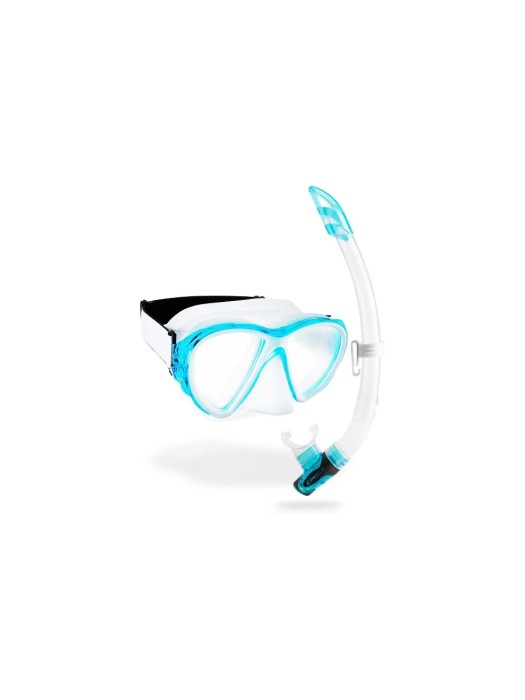 CRESSI Fidji + combinaison de tuba Gamma Clear/Aquamarin