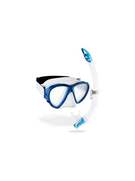 CRESSI Fidji + combinaison de tuba Gamma Clear/Blue