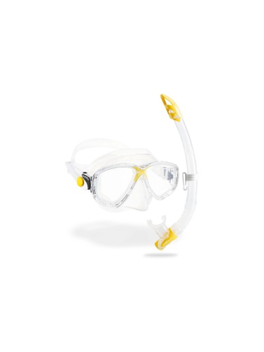 CRESSI Combo tuba Marea + Gamma Clear/Yellow