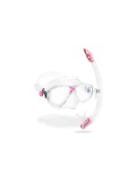 CRESSI Combo tuba Marea + Gamma Clear/Pink