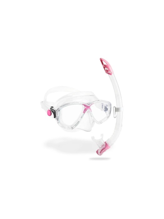 CRESSI Combo tuba Marea + Gamma Clear/Pink
