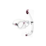 CRESSI MAREA JUNIOR + SEAL DRY JUNIOR COMBO, CLEAR/PINK