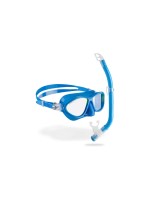 CRESSI Moon + Top Snorkel Combo Light Blue/Lime