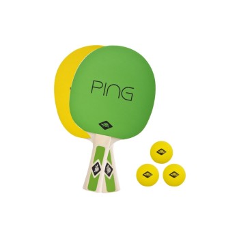 DONIC Schildkröt Ping Pong Set, 2x Schläger, 3x Bälle DONIC Schildkröt Ping Pong Set, 2x Schläger, 3x Bälle