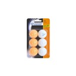 DONIC Schildkröt Jade balle de ping-pong Poly 40+, 6 pièces., blanc-orange