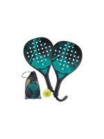 DoYourSports Raquettes de padel 46.5 cm Set de démarrage 4 pcs. Noir