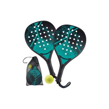 DoYourSports Raquettes de padel 46.5 cm Set de démarrage 4 pcs. Noir
