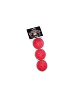 Eurostick Balle d’unihockey Pack de 3 floorball Rouge