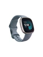 Fitbit Montre de sport GPS Versa 4 Smartwatch Bleu foncé/Argent