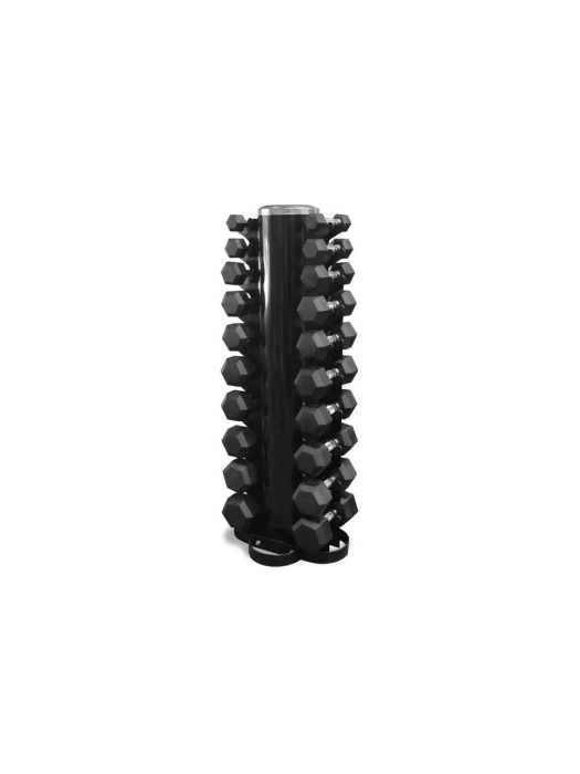 Fitcom Set d’haltères courts 1-10 kg, support inclus