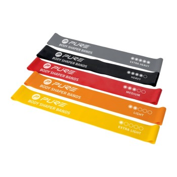 FTM Bande élastique de musculation Lot de 5, extra léger à extra fort FTM Bande élastique de musculation Lot de 5, extra léger à extra fort