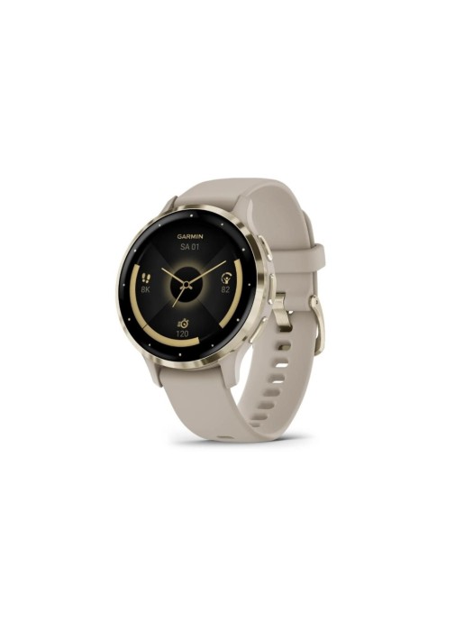 GARMIN Montre de sport Venu 3S French Gray / Softgold